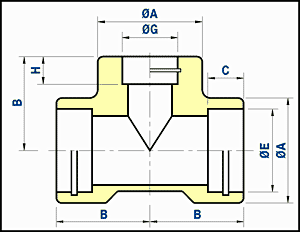 Reducing tees <br>socket welding or capillary ends