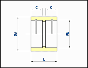 straight coupling - socket welding or capillary ends