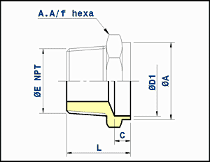 straight connector - socket welding or capillary ends x male thread