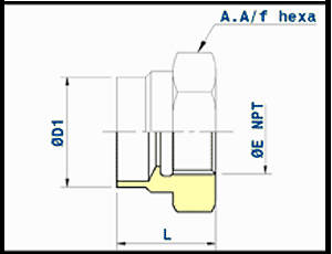 butt welding ends x female thread